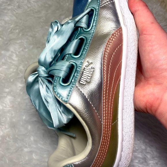 PUMA metallic sneakers with satin laces - Picture 7 of 8